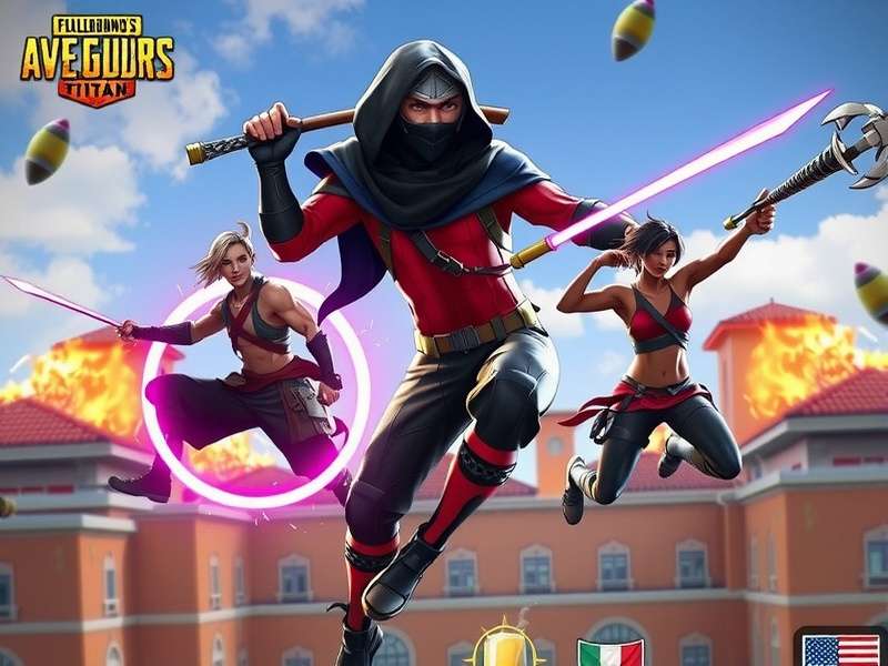 Ninja vs Titan Battle